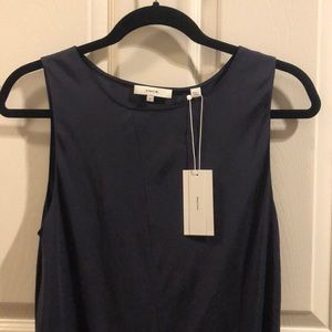 Vince bias cut sleeveless midi dress